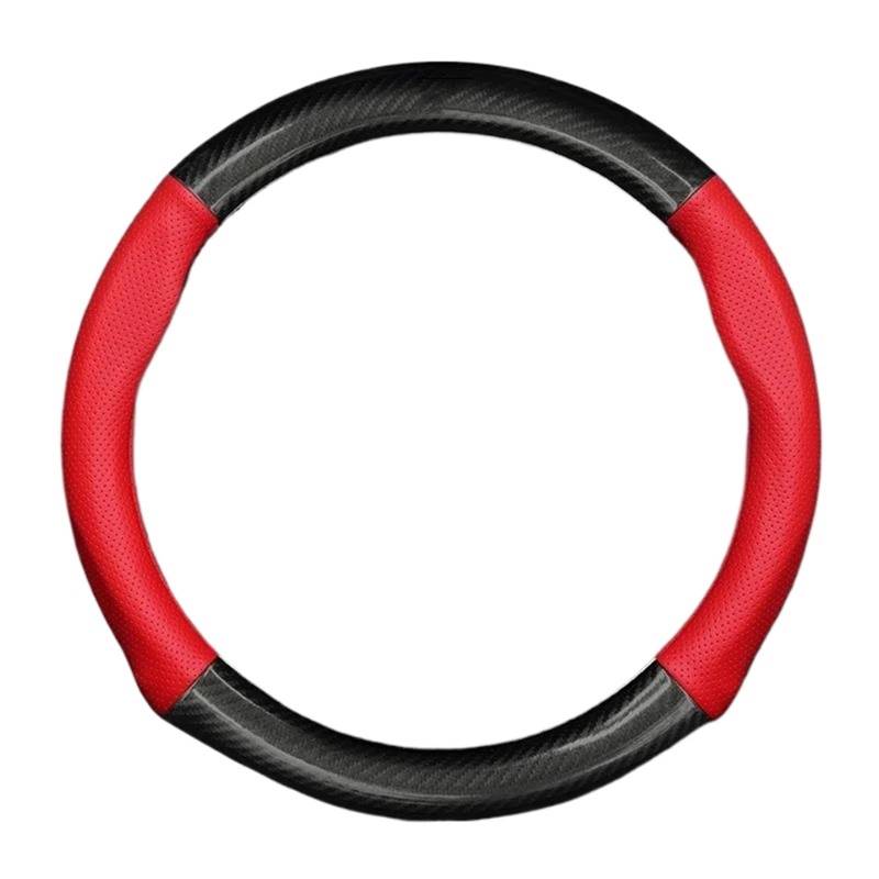 Für Civic Für Accord Für Jazz Für CRV Für HRV Für Vezel Lenkradabdeckung Auto-Sreering-Abdeckung LenkradhüLlen(36cm Size-Red) von XARNUH