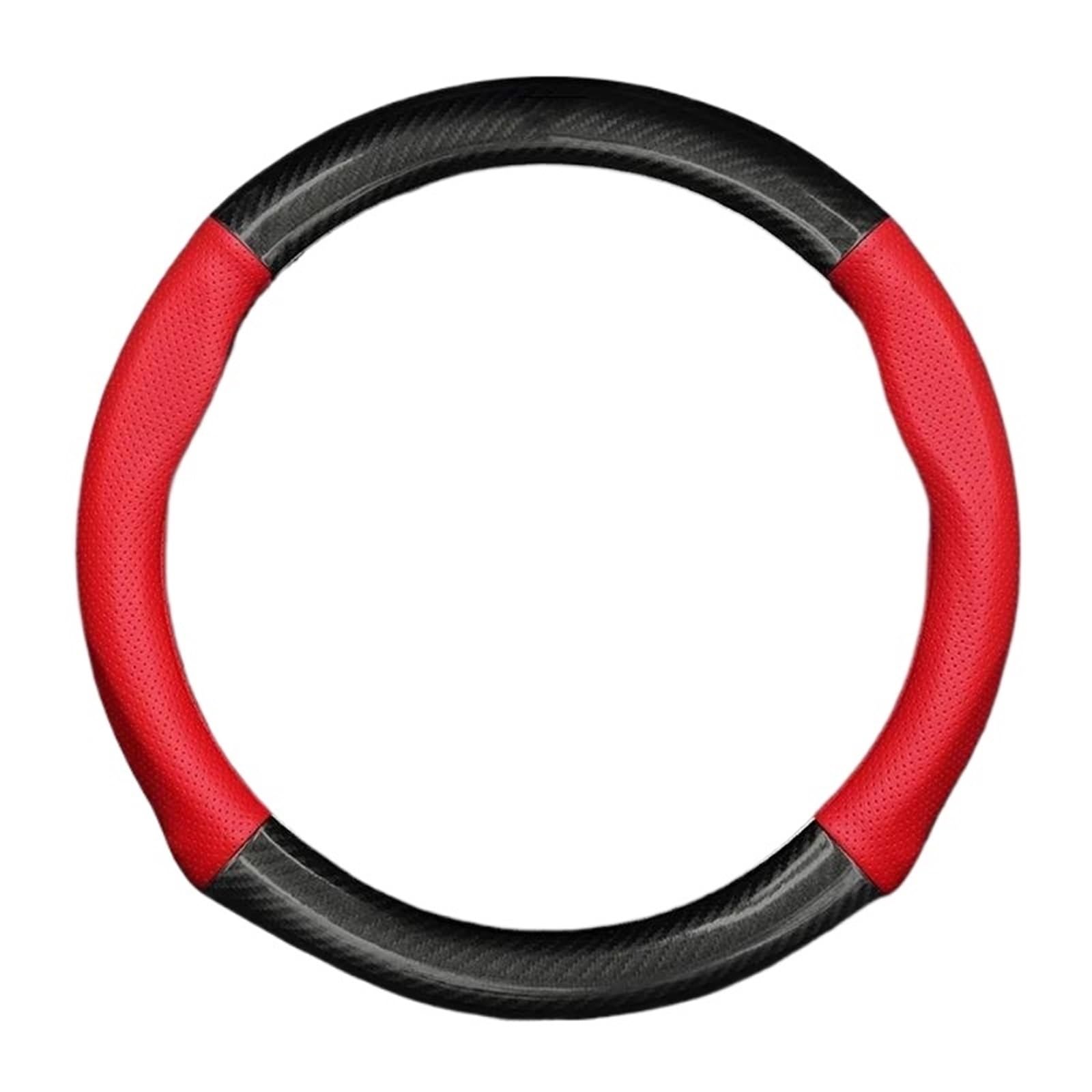 Für Civic Für Accord Für Jazz Für CRV Für HRV Für Vezel Lenkradabdeckung Auto-Sreering-Abdeckung LenkradhüLlen(38cm Size-Red) von XARNUH