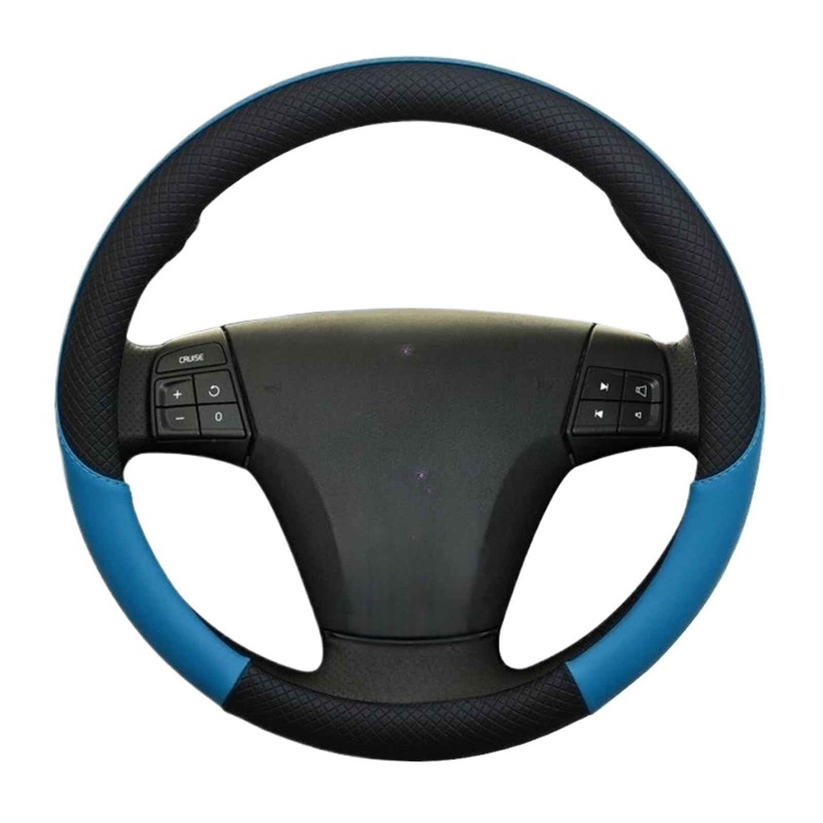 Für Volvo Für C30 2006-2013 Auto Lenkrad Abdeckung Auto Zubehör LenkradhüLlen(Blue) von XARNUH
