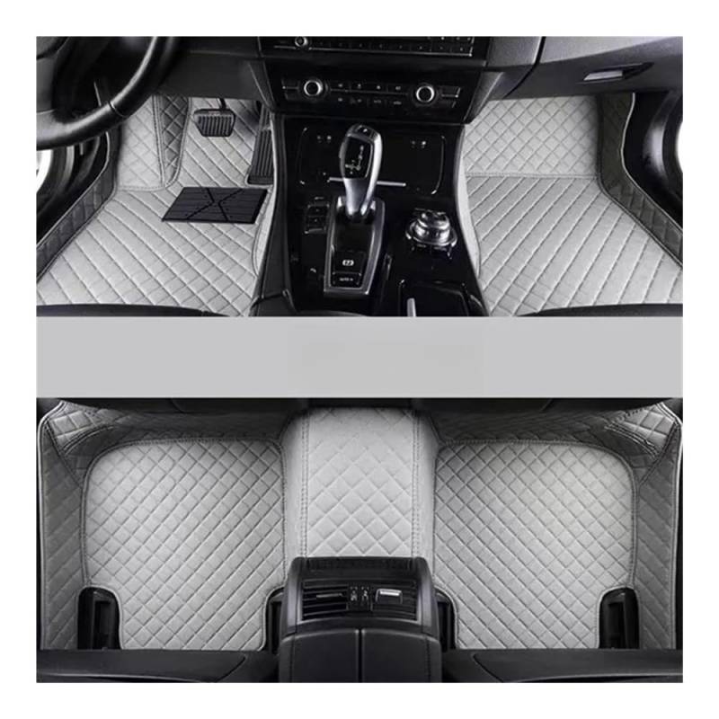 Nach Maß Auto FußMatten Für 7er 2023-Jahre Custom Auto Fußmatten Auto Teppiche Fuß Coche Zubehör Alle Wetter Autos Matten Auto Matten Set(Grey) von XARNUH