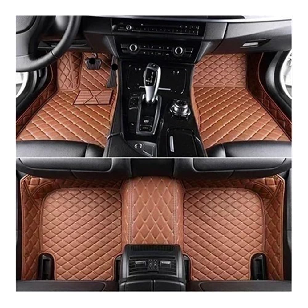 Nach Maß Auto FußMatten Für Acura Für RL 2006 2007 2008 2009 2010 Benutzerdefinierte Volldeckung Auto-Fußmatten Innenzubehör Teppich-Auto-Matten-Set(Brown) von XARNUH