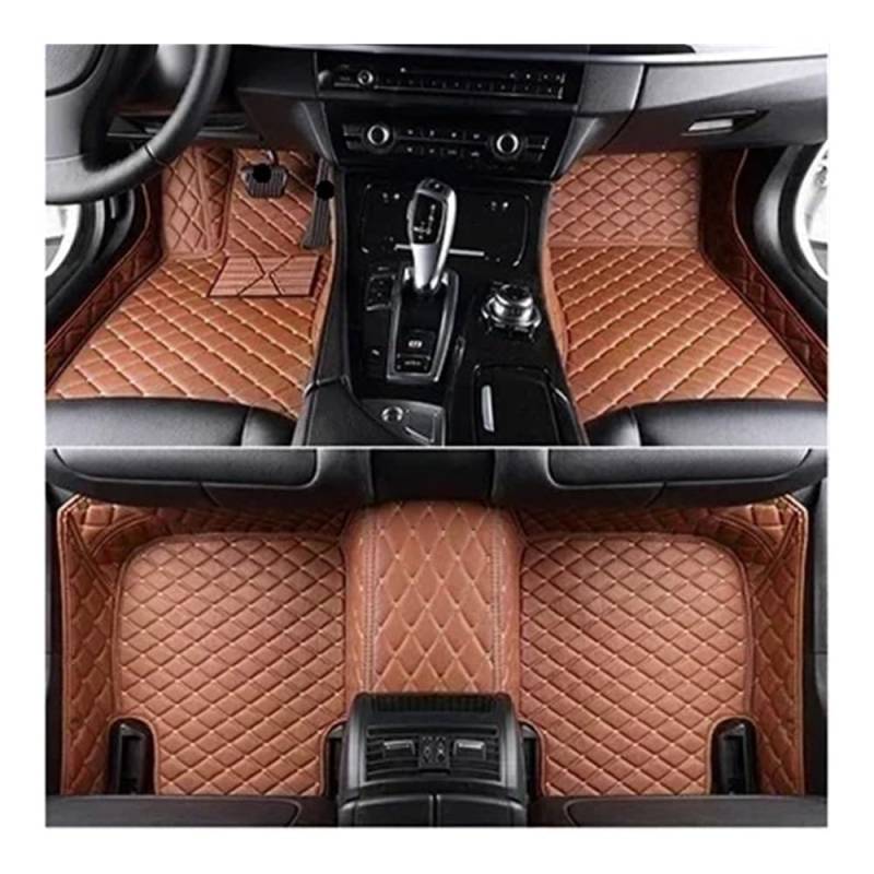 Nach Maß Auto FußMatten Für Acura Für RL 2006 2007 2008 2009 2010 Benutzerdefinierte Volldeckung Auto-Fußmatten Innenzubehör Teppich-Auto-Matten-Set(Brown) von XARNUH