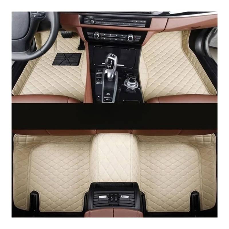 Nach Maß Auto FußMatten Für C-Class Für T-Model Für S206 2020-2023 Auto-Fußmatten Autoteppiche Fuß Coche Zubehör(Beige) von XARNUH
