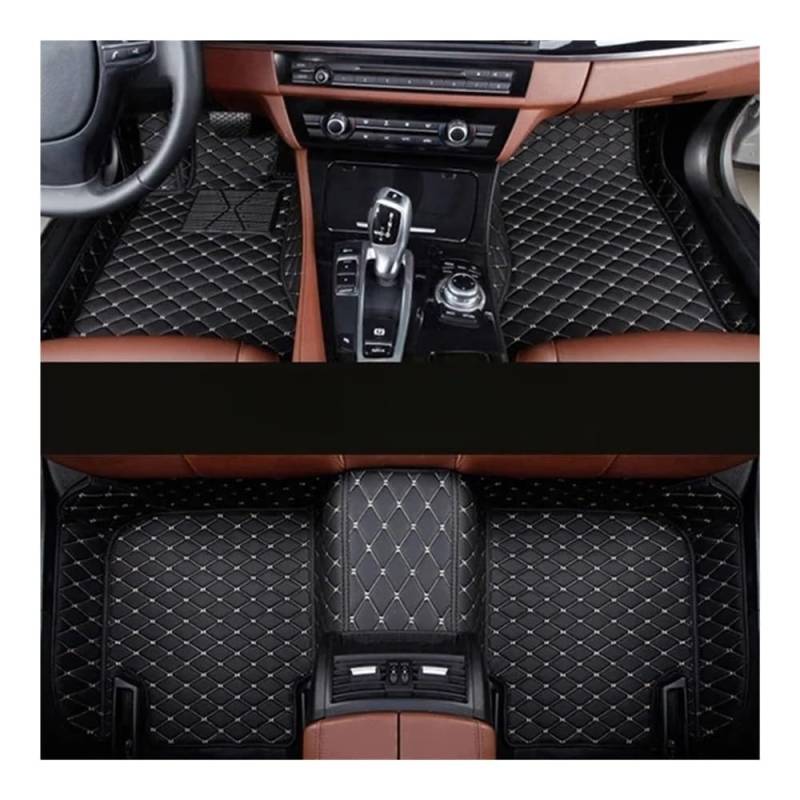Nach Maß Auto FußMatten Für Camry 2001-2005 Custom Auto Fußmatten Auto Teppiche Fuß Coche Zubehör Allwetter Autos Matten Auto Matten Set(Black beige) von XARNUH