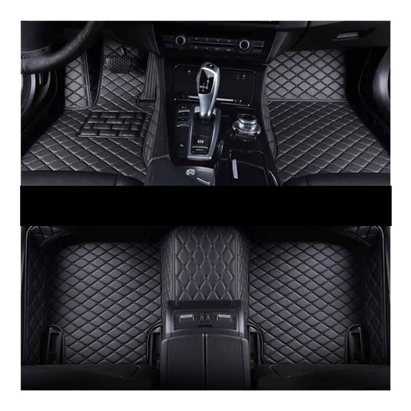 Nach Maß Auto FußMatten Für DS3 Custom Auto Fußmatten Auto Teppiche Fuß Coche Zubehör Alle Wetter Autos Matten Auto Matten Set(All Black) von XARNUH