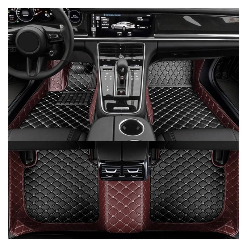 Nach Maß Auto FußMatten Für Explorer 7 Sitz 2021 2022 Custom Auto Bodenmatte Innenausstattung Allwetter Auto Matten Auto Matten Set(Coffee Black) von XARNUH