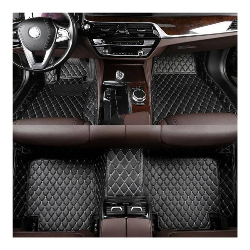 Nach Maß Auto FußMatten Für Model Y 2021-2023 Custom Auto Bodenmatte Innenausstattung Teppich Allwetter Auto Matten Bodenbeläge(Black Beige) von XARNUH