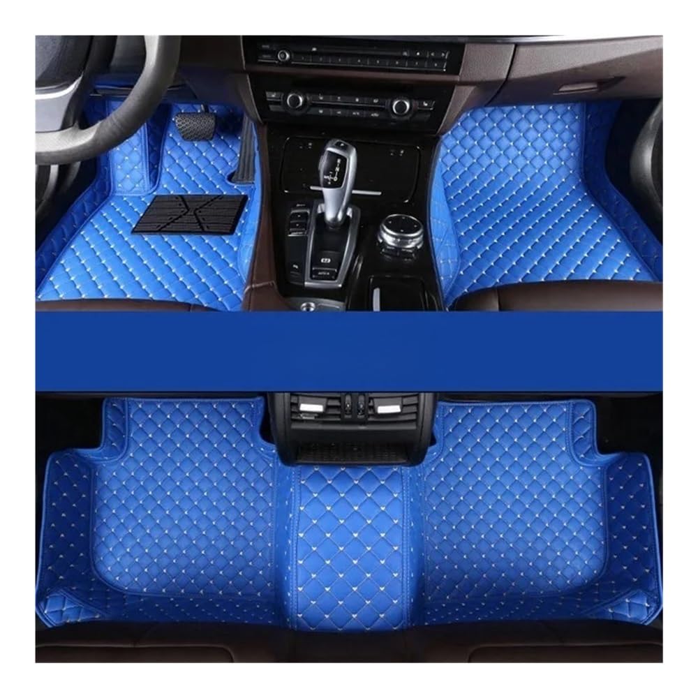 Nach Maß Auto FußMatten Für Phaeton 5 Sitze 2002-2016 Jahre Custom Car Fußmatten Auto Teppiche Fuß Coche Teppich Liner Zubehör(Blue) von XARNUH