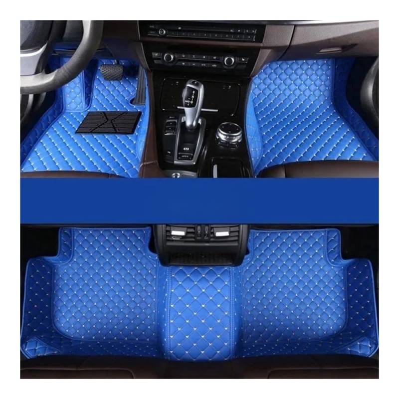 Nach Maß Auto FußMatten Für Phaeton 5 Sitze 2002-2016 Jahre Custom Car Fußmatten Auto Teppiche Fuß Coche Teppich Liner Zubehör(Blue) von XARNUH