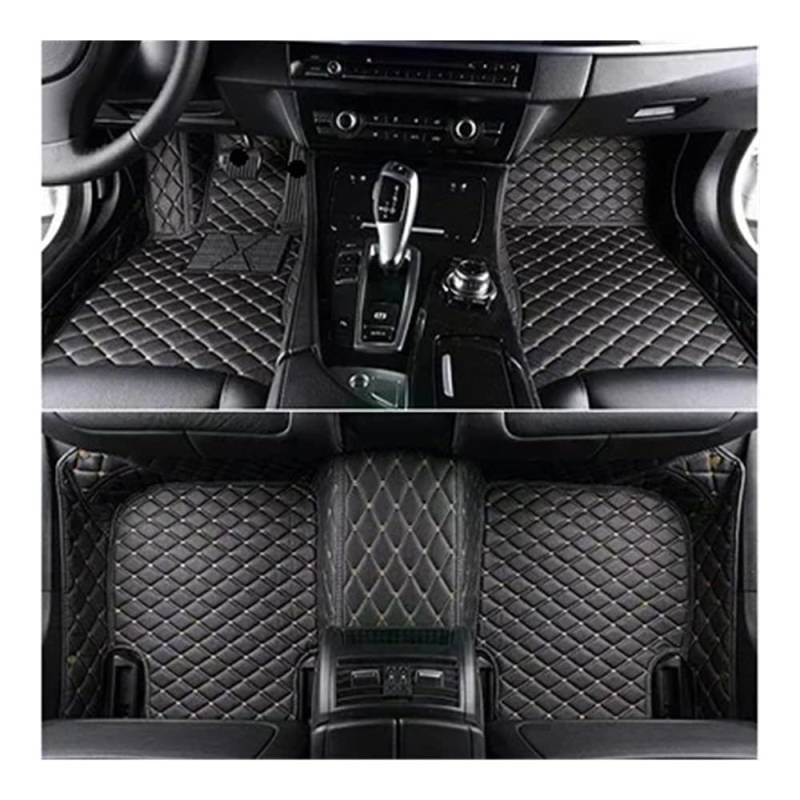 Nach Maß Auto FußMatten Für Prius 2006 2007 2008 2009 2010 2011 Benutzerdefinierte Volldeckungs-Auto-Fußmatten Innenausstattung(Black beige) von XARNUH