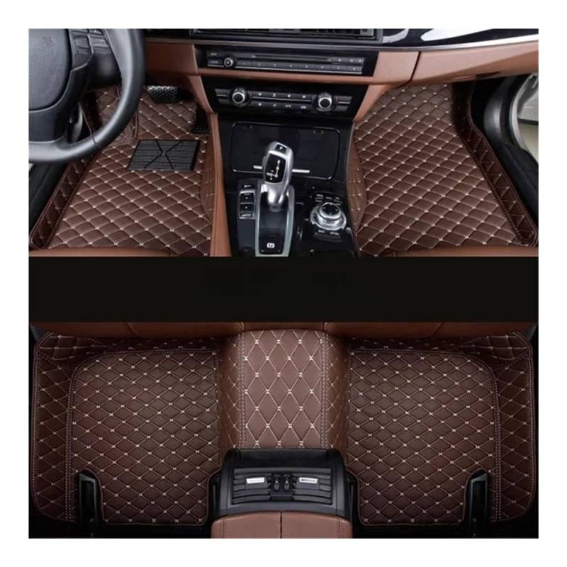 Nach Maß Auto FußMatten Für X1 2023 Auto-Fußmatten Autoteppiche Fuß Coche Zubehör Allwetter-Automatten Automatten-Set(Coffee) von XARNUH