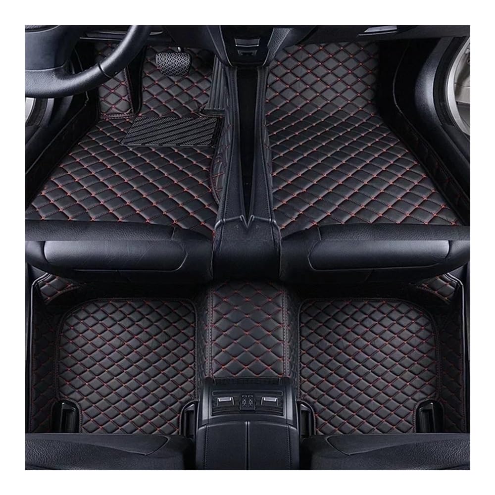 Nach Maß Auto FußMatten Für X3 Für E83 2003 2004 2005 2006 2007 2008 2009 2010 Auto-Fußmatten Innenausstattung Allwetter-Automatten(Black Red) von XARNUH