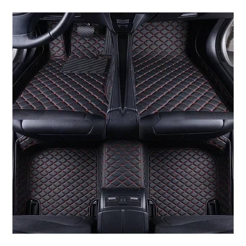 Nach Maß Auto FußMatten Für X3 Für E83 2003 2004 2005 2006 2007 2008 2009 2010 Auto-Fußmatten Innenausstattung Allwetter-Automatten(Black Red) von XARNUH