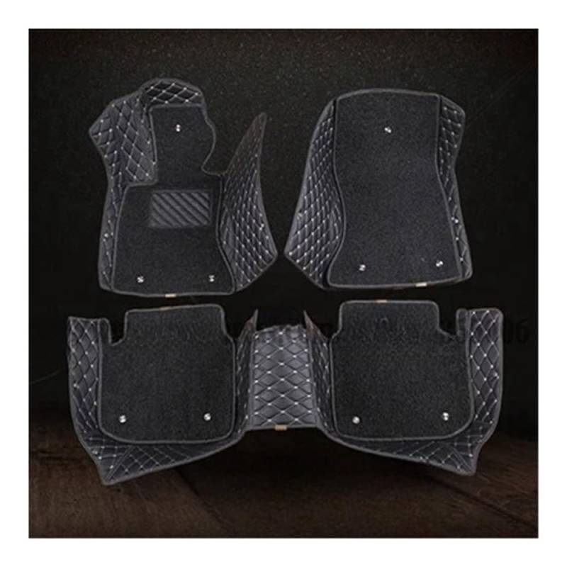 Nach Maß Auto FußMatten Für Z4 Für E85 Für E86 2002-2008 Zweilagige 3D-Autofußmatten Im Individuellen Stil Innenzubehör Autofußmatten-Set(Black White) von XARNUH