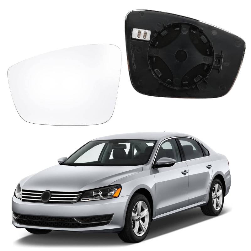 Auto Außen Spiegelglas Für VW CC 2009-2018 Ersatzspiegel Flügel Spiegel Glas Beheizte Außenspiegel Glas Auto Spiegel,A-left von XBBLB