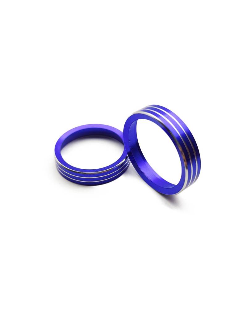 A/C Bedienfeld Für Grand Für Cherokee Scheinwerfer Schalter Audio Knob Ring Innenraum Reparatursatz(Blue) von XBDYGS