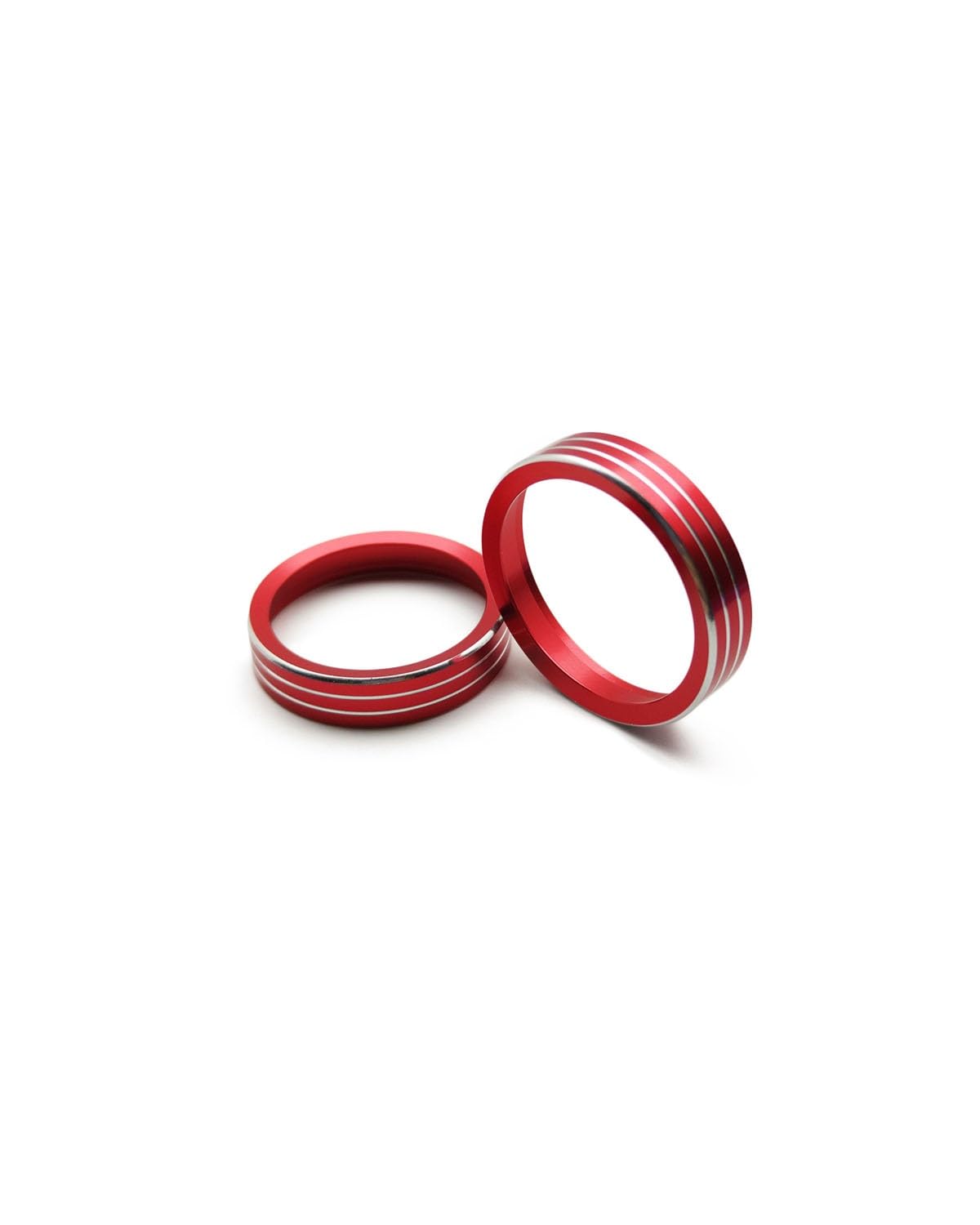 A/C Bedienfeld Für Grand Für Cherokee Scheinwerfer Schalter Audio Knob Ring Innenraum Reparatursatz(Red) von XBDYGS