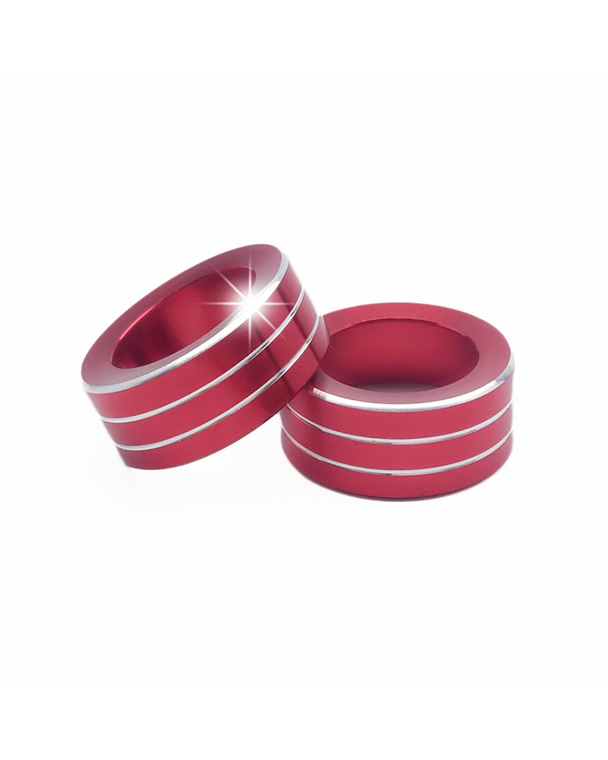 A/C Bedienfeld Für Tanying Tanjing Für Golf 7 Für Neue Lavida Audio Knopf Dekoration Ring Innenraum Reparatursatz(Red) von XBDYGS