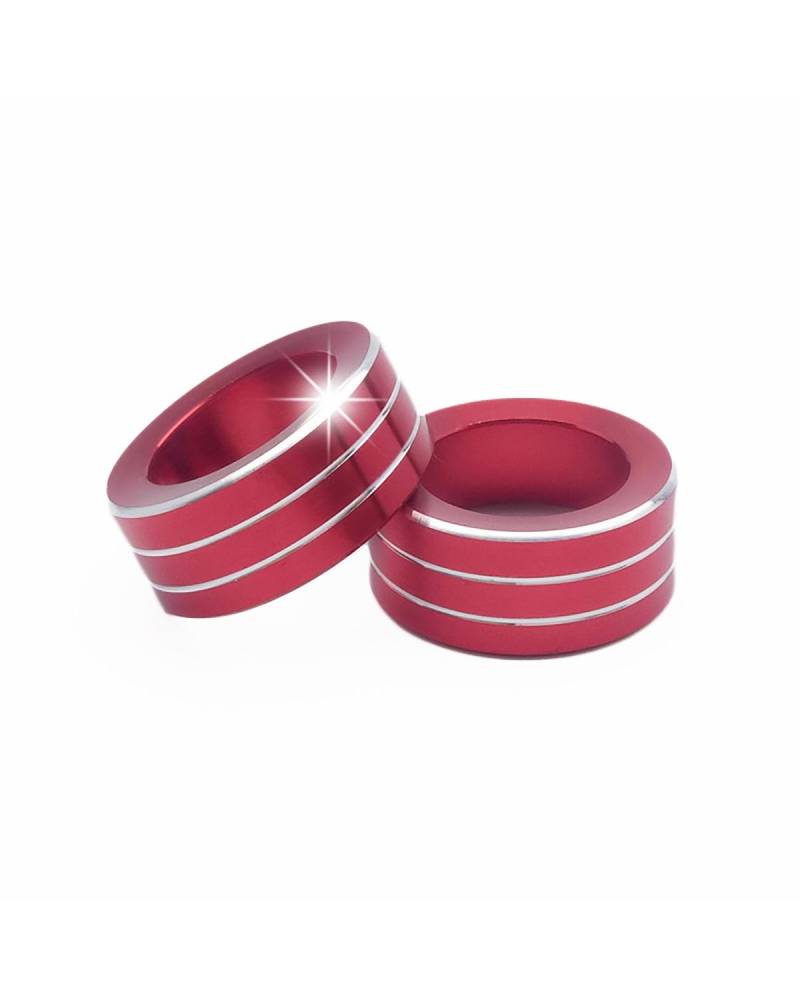 A/C Bedienfeld Für Tanying Tanjing Für Golf 7 Für Neue Lavida Audio Knopf Dekoration Ring Innenraum Reparatursatz(Red) von XBDYGS
