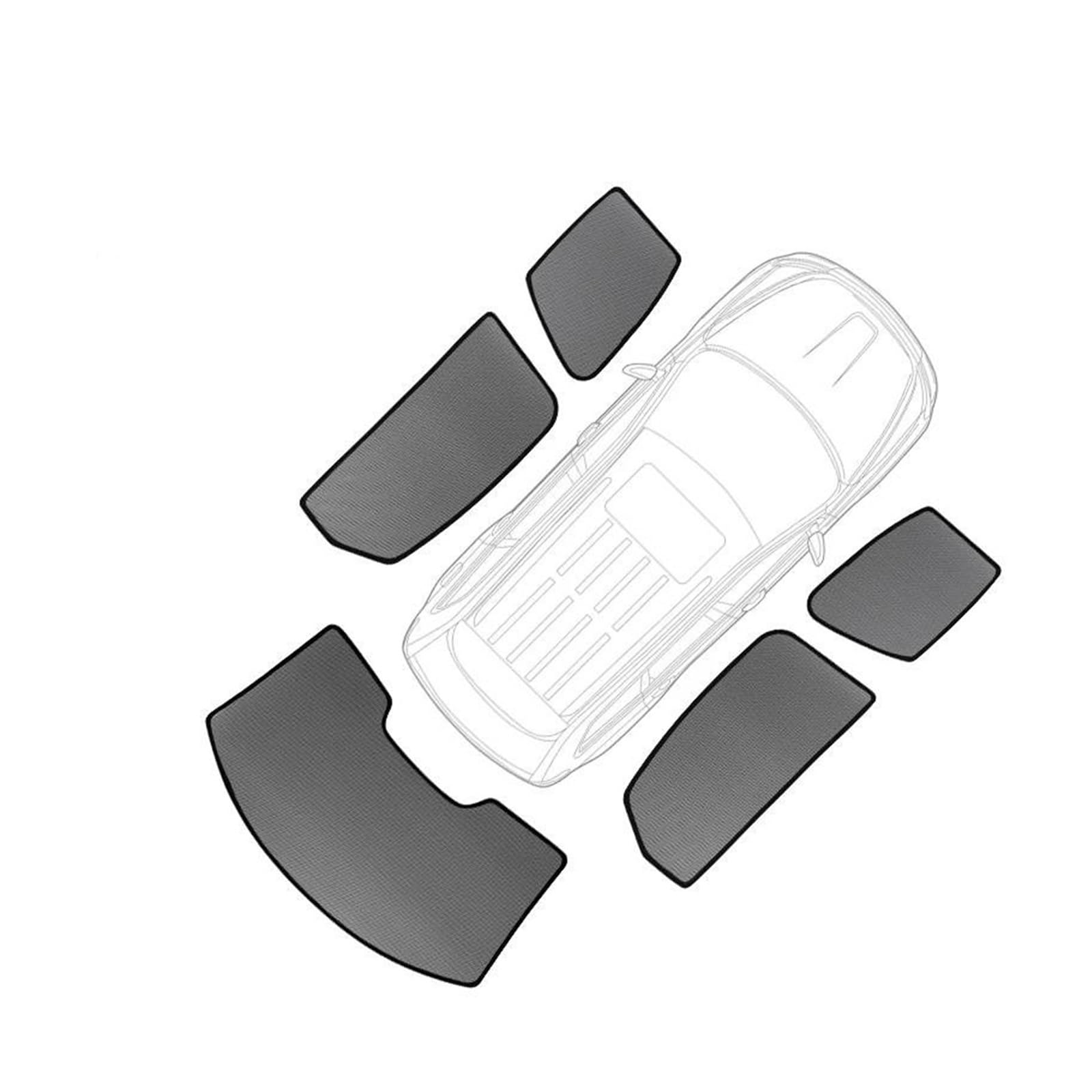 Auto Sonnenschutz Für 2011 2012 2013 2014 2015 2016 2017–2022 Auto Sonnenblende Fenster Windschutzscheiben Abdeckung Sonnenschutz Vorhang Car Shades(5pcs) von XBDYGS
