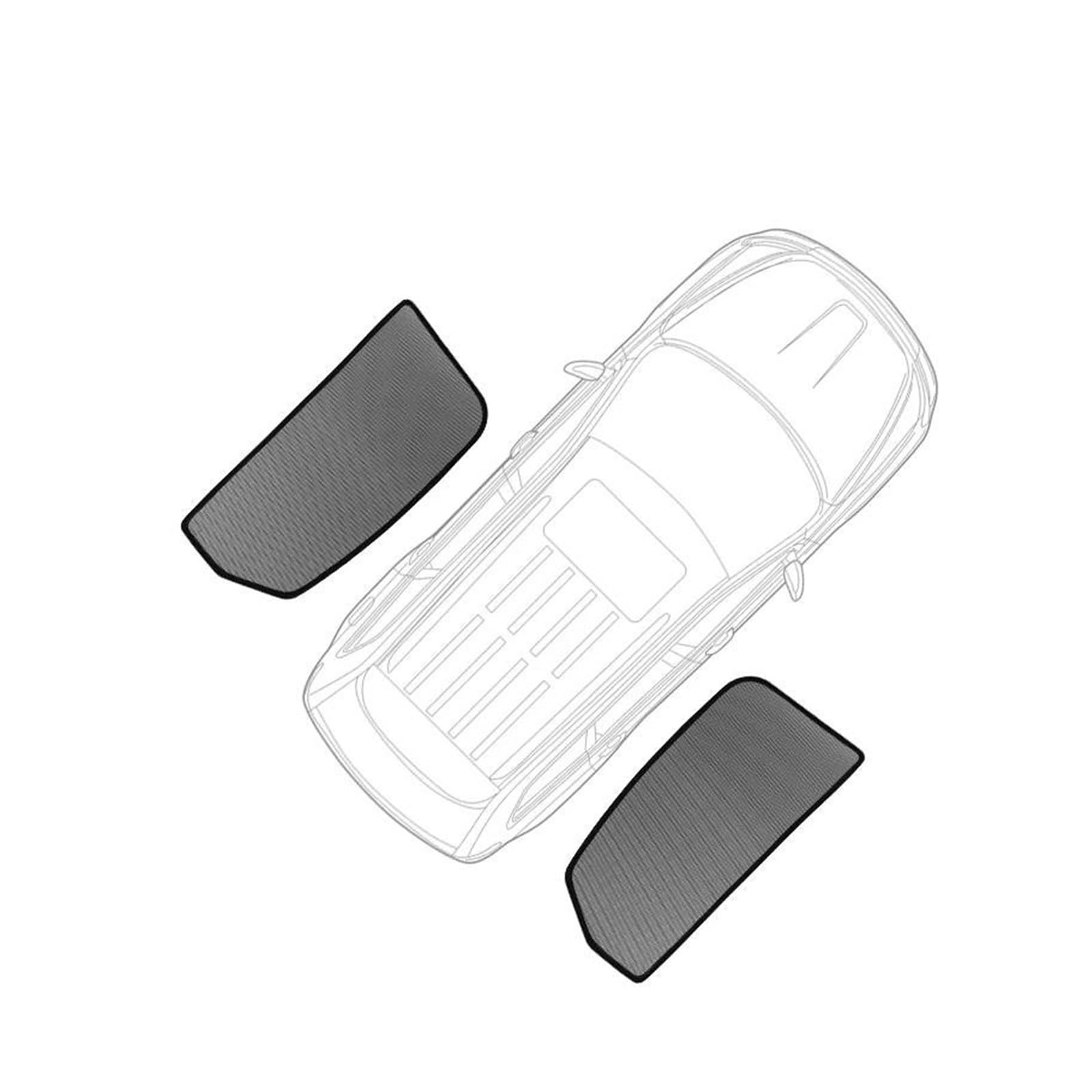Auto Sonnenschutz Für Passat Für B8 Wagon Variant 2016 2017 2018 2019 2020 2021 2022 2023 Autofenster Sonnenblende Car Shades(2PCS Rear) von XBDYGS