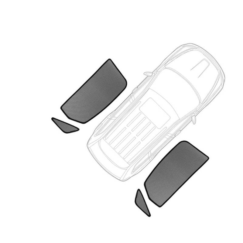 Auto Sonnenschutz Für Passat Für B8 Wagon Variant 2016 2017 2018 2019 2020 2021 2022 2023 Autofenster Sonnenblende Car Shades(2Rear 2Triangle) von XBDYGS