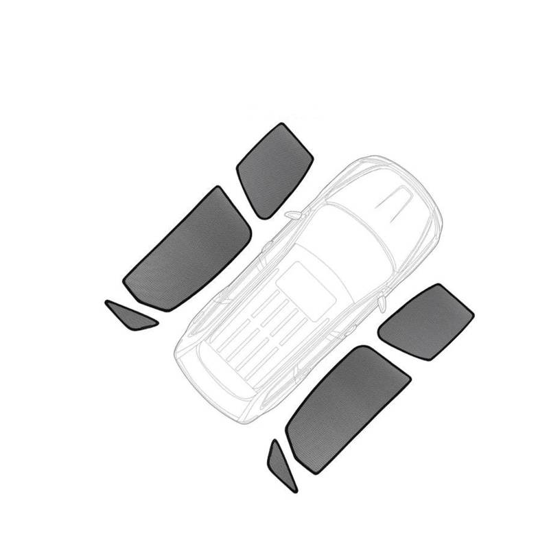 Auto Sonnenschutz Für Passat Für B8 Wagon Variant 2016 2017 2018 2019 2020 2021 2022 2023 Autofenster Sonnenblende Car Shades(6PCS Side) von XBDYGS