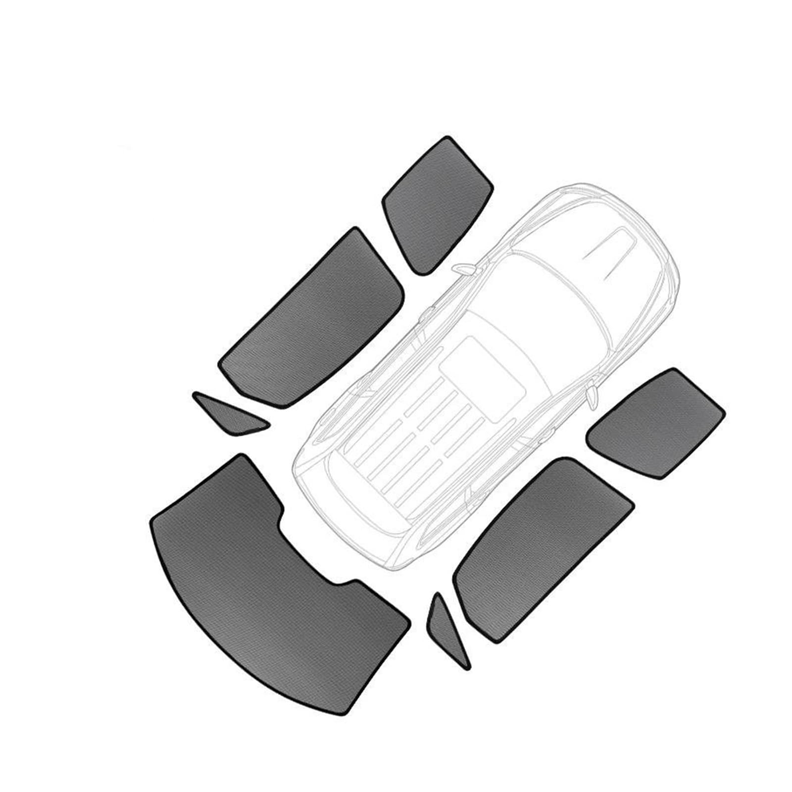 Auto Sonnenschutz Für Passat Für B8 Wagon Variant 2016 2017 2018 2019 2020 2021 2022 2023 Autofenster Sonnenblende Car Shades(7pcs) von XBDYGS