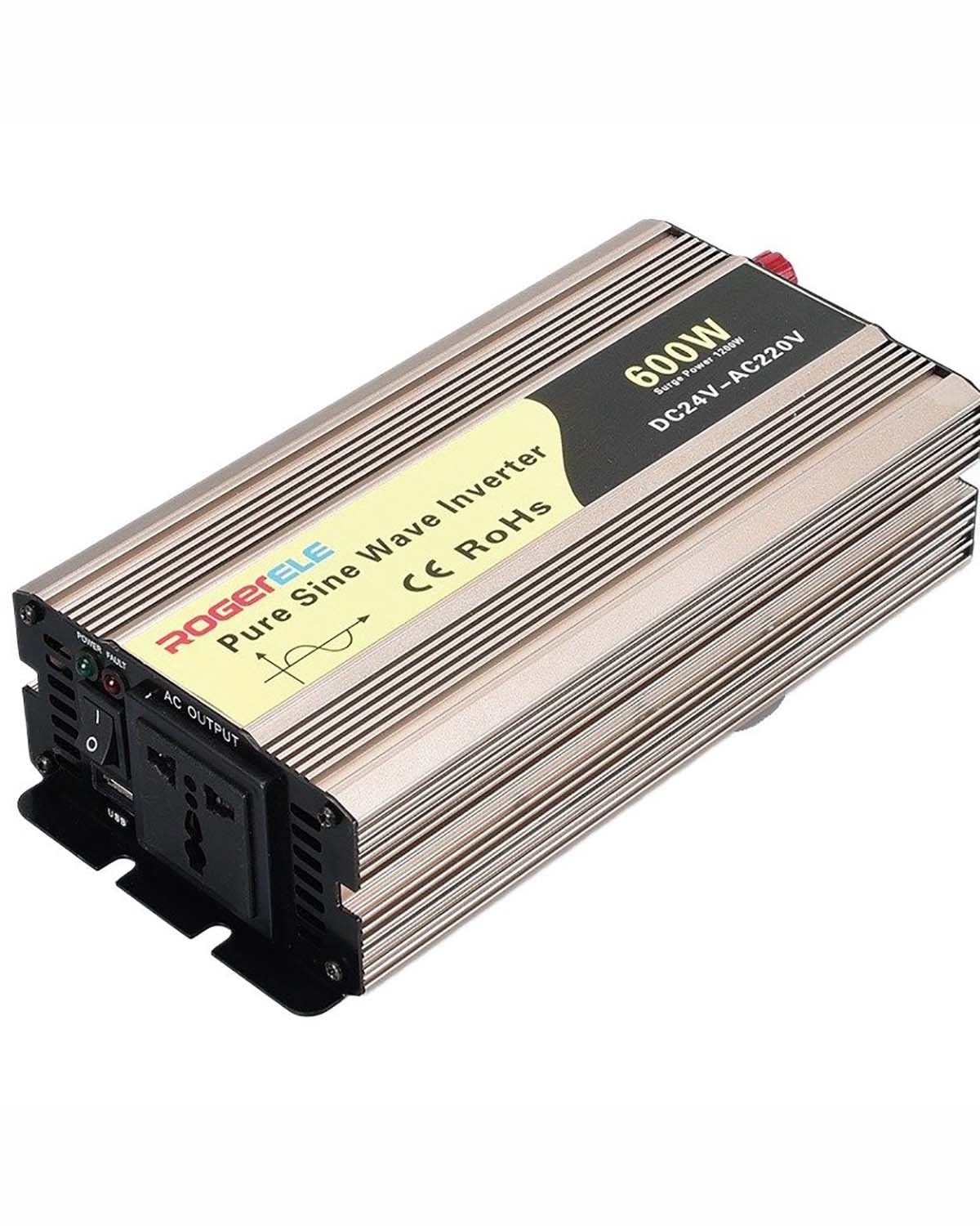 Auto-Wechselrichter 600W Sinus-Wechselrichter Fürs Auto, Kompatibel Mit 48V Fahrzeug-Stromrichter Spannungswandler(24V-220V) von XBDYGS