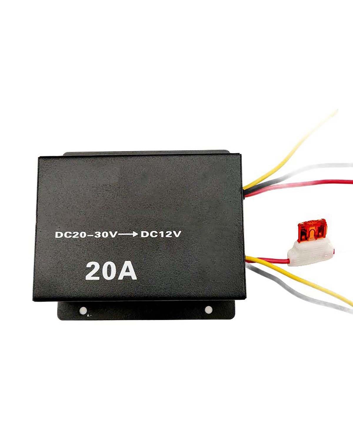 Auto-Wechselrichter Universal 24V zu 12V Auto Spannungswandler für LKW-Navigation Stromversorgung 20A Spannungswandler von XBDYGS