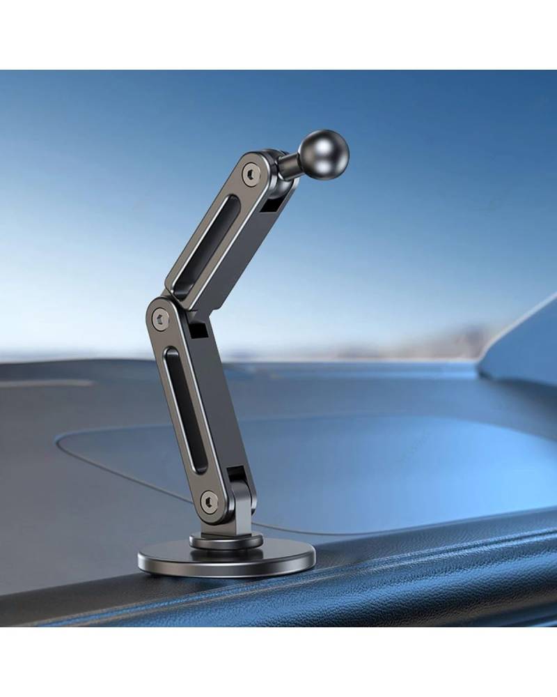 XBDYGS Handyhalterung Auto 17mm Universal Kugelkopf Basis Auto Telefon Halter Kugel Halterung Dashboard Desktop Wand Halterung Saug Adapter Magnetische Stand Black Standing Arm von XBDYGS