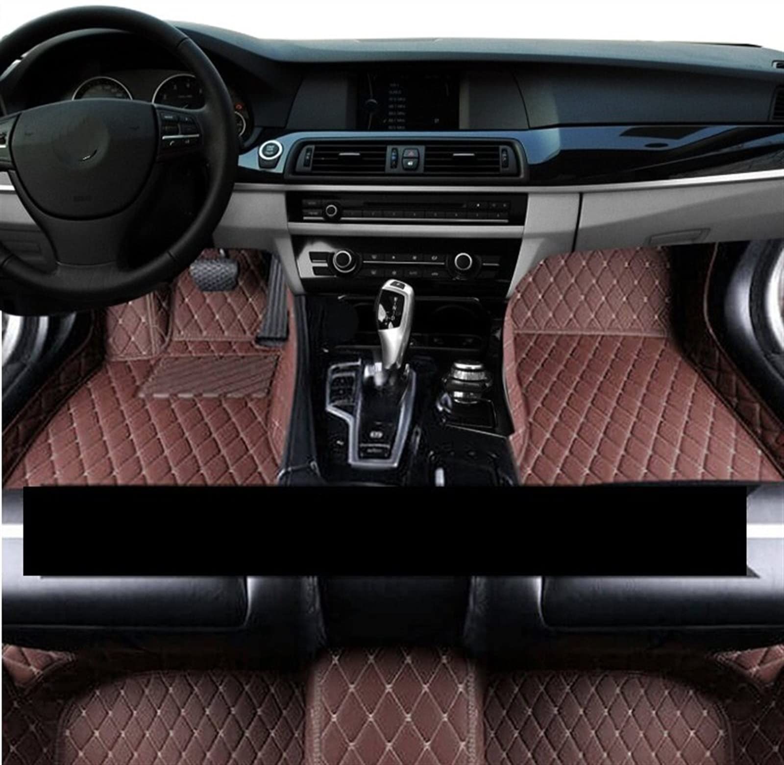 Auto Fußmatten Für Chrysler Für Town & Country 7 Seat 2013 2014 2015 2016 Automatten Lederfußmatte Antirutschmatten Auto (Farbe : Dunkelbraun) von XBOXUN