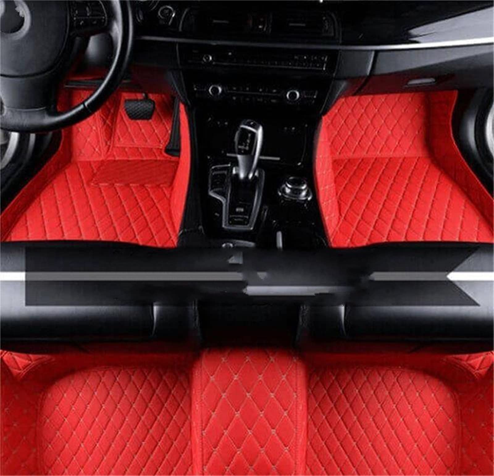 Fußraummatten Auto-Fußmatten Teppichmatte Teppich Anti-Schmutzschutz Für Lexus Für is XE20 IS250 300h 200d 220d 2006-2013 Fußmatten Autotepiche (Farbe : LHD Racing Red) von XBOXUN