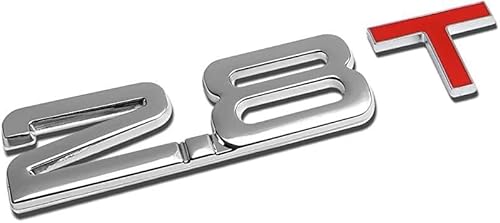 2.8T 3D Metal Badge Boot Trunk Car Auto Emblem Chrome 2.8T 3D Metal Badge Boot Trunk Car Auto Emblem Chrome von XCBW