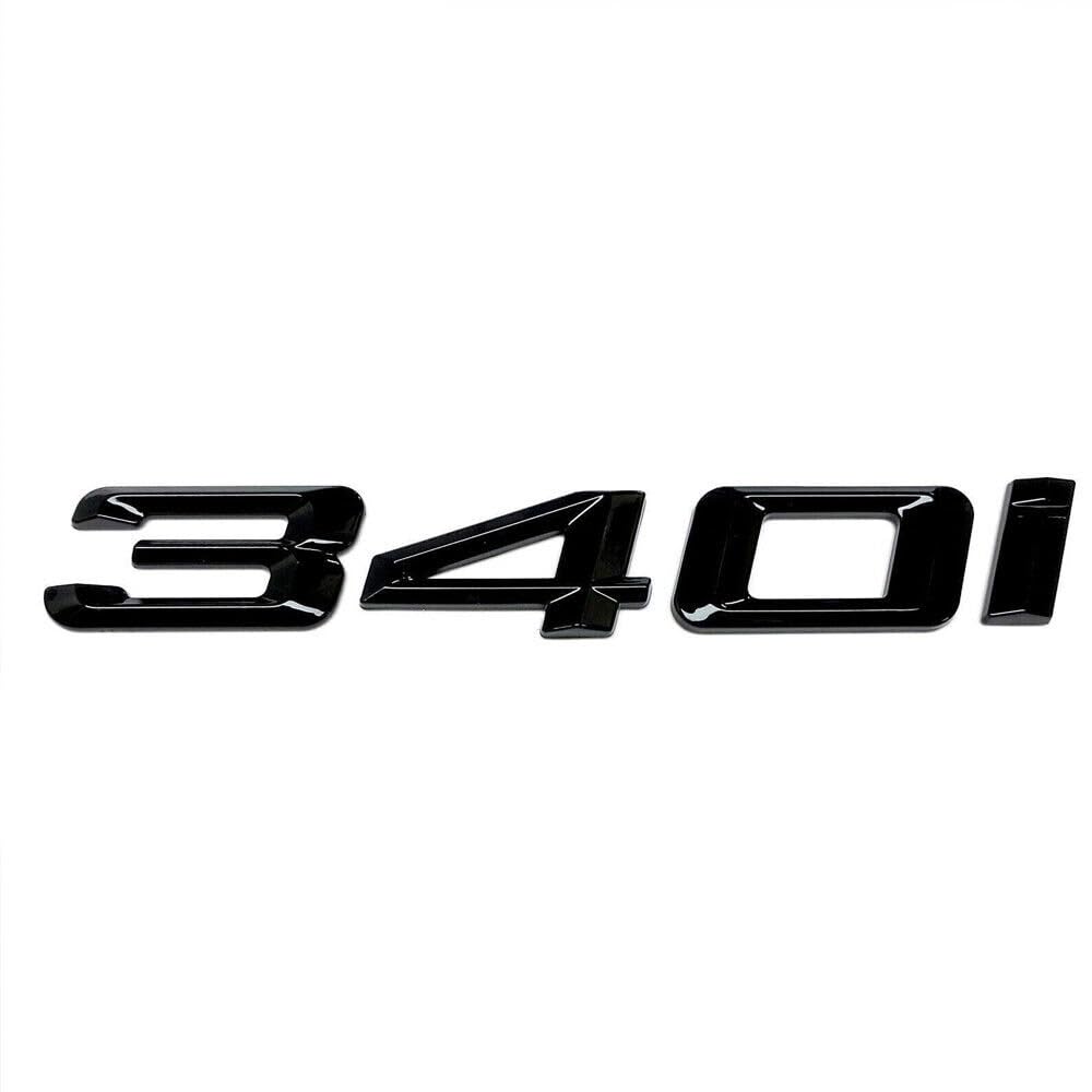 340i Emblem Ersatz Schwarz Auto Neu Schriftzug Heck Abzeichen Aufkleber Badge passend für BMW 340i Emblem Ersatz Schwarz Auto Neu Schriftzug Heck Abzeichen Aufkleber Badge passend für BMW von XCBW