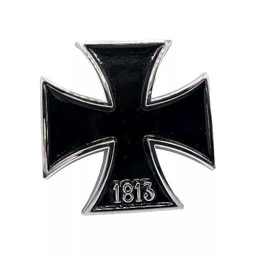 3D Eisernes Kreuz Deutschland 1813 Metall Emblem Aufkleber Auto Kfz Sticker Motorrad schwarz 3D Eisernes Kreuz Deutschland 1813 Metall Emblem Aufkleber Auto Kfz Sticker Motorrad schwarz von XCBW
