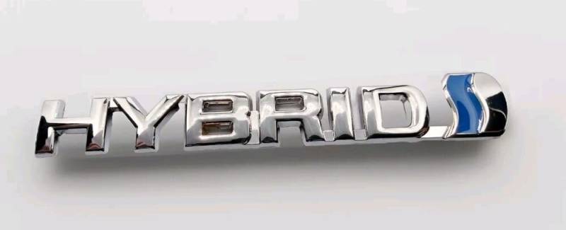 3D HYBRID Auto Metall Badges Side Sticker 3D Emblem Aufkleber von XCBW
