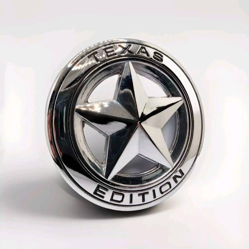 3D Texas Edition Silver Emblem Badge Styling Logo Auto XCBW Aufkleber Sticker von XCBW