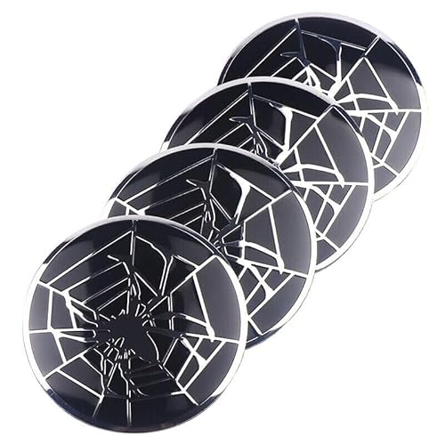 4 STK Auto Emblem Nabendeckel Set Spinne Aufkleber Sticker Nabenkappe Spider Skull Ø56mm Emblem 4 STK Auto Emblem Nabendeckel Set Spinne Aufkleber Sticker Nabenkappe Spider Skull Ø56mm Emblem von XCBW