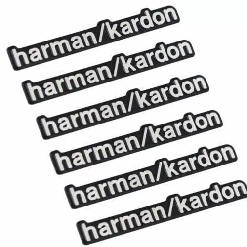 6X Car Lautsprecher 3D Emblem Aluminium Abzeichen Aufkleber Silber 6X Car Lautsprecher 3D Emblem Aluminium Abzeichen Aufkleber Silber von XCBW