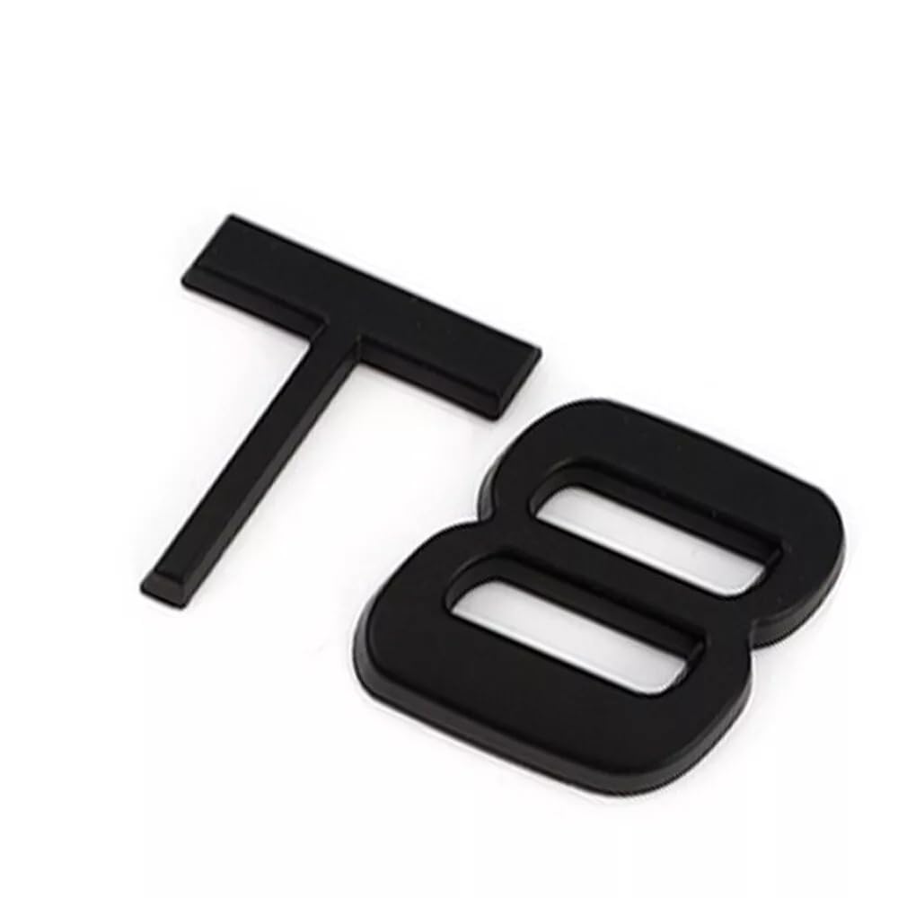 AWD T3 T4 T5 T6 T8 Schriftzug Embleme Aufkleber Logo Badge Auto XCBW passend für Volvo AWD T3 T4 T5 T6 T8(T8 Black) von XCBW