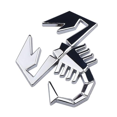 Auto 3D Metall Aufkleber Scorpion Chrom Skorpion Emblem Scop 6 x 6 cm von XCBW