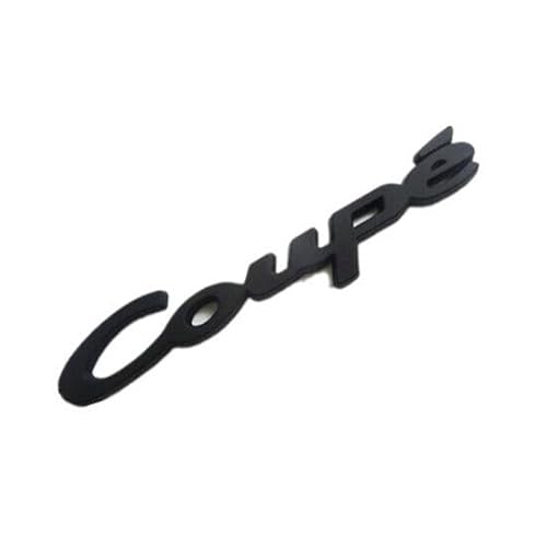 Coupe Schwarz Emblem Badge Auto Aufkleber Schriftzug 3D car Sticker Coupe Metall von XCBW