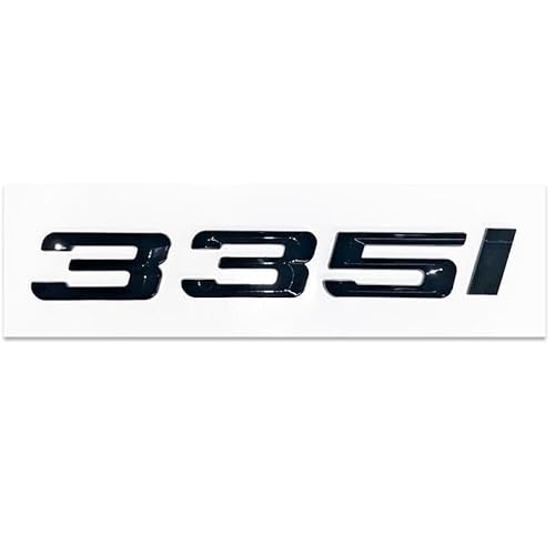 Für 3-Serie 335i Emblem Schwarz Glänzend Auto Schriftzug Heck Abzeichen Aufkleber passend für BMW von XCBW
