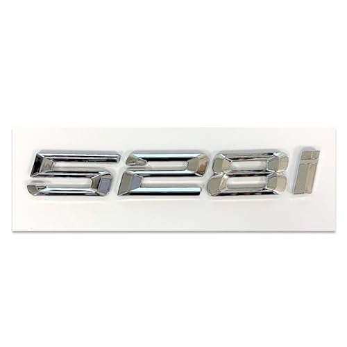 Für 528 i 528i Emblem Chrom Silber Auto Neu Schriftzug Heck Abzeichen Aufkleber Ersatz passend für BMW Für 528 i 528i Emblem Chrom Silber Auto Neu Schriftzug Heck Abzeichen Aufkleber Ersatz passend für BMW von XCBW