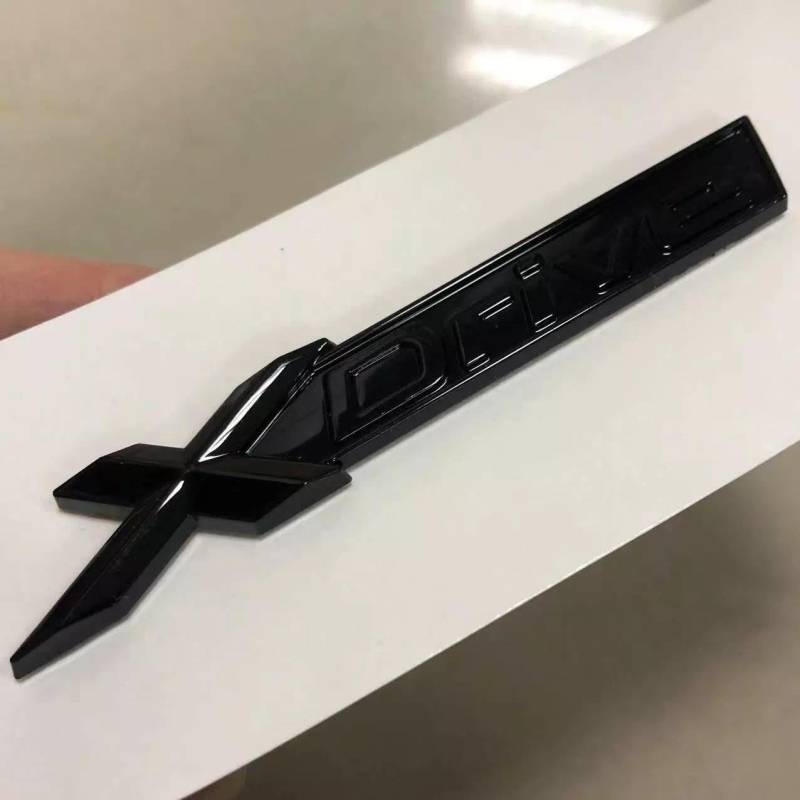 Glänzendes Schwarz X Drive XDrive Auto Emblem Badge Abzeichen 3D Aufkleber passend für BMW von XCBW