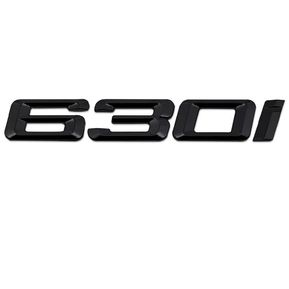 Glanz schwarz 630i Auto Buchstaben Emblem Badge Nummer Kofferraum Gepäckabzeichen Abzeichen Ersatz Passend für BMW Glanz schwarz 630i Auto Buchstaben Emblem Badge Nummer Kofferraum Gepäckabzeichen Abzeichen Ersatz Passend für BMW von XCBW