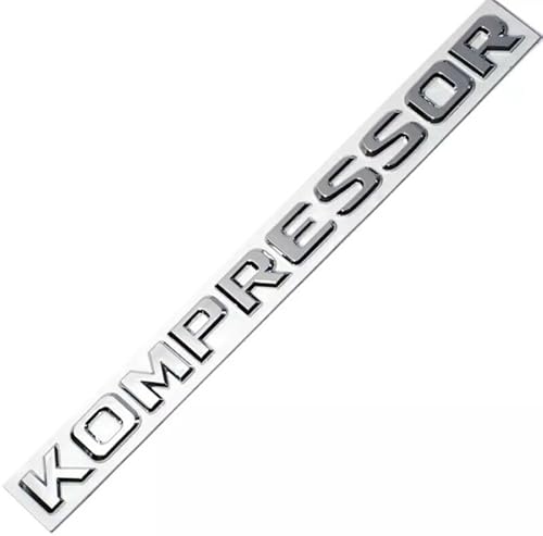 Kompressor Chrome Badge Auto Emblem passend für Mercedes CLK SLK SL CLS ML GL A B S Class von XCBW