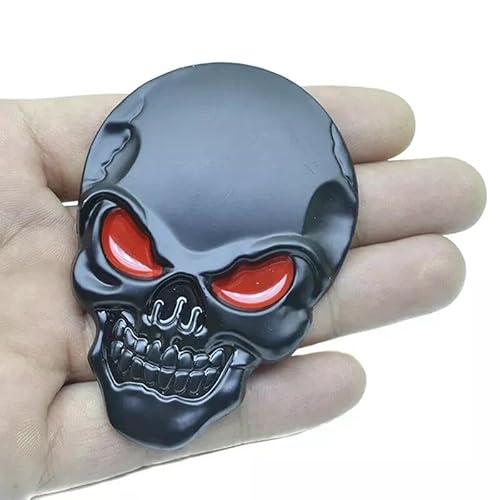 Punisher Totenkopf Aufkleber Skull Sticker Emblem Schädel Rächer Alu Moped Black von XCBW