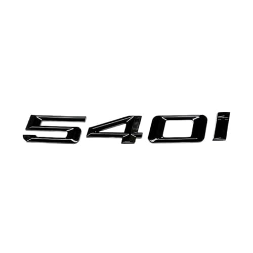 Schwarz Glänzend Für 540 i 540i Emblem Auto Schriftzug Heck Abzeichen Aufkleber Ersatz passend für BMW von XCBW